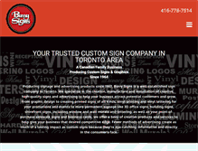 Tablet Screenshot of burrysigns.com